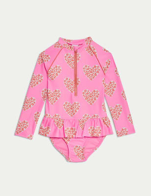 

Girls M&S Collection Heart Print Swimsuit (2-8 Yrs) - Multi, Multi