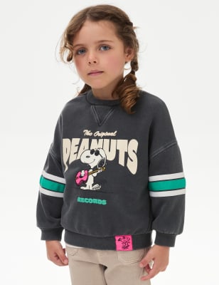 

Girls,Unisex,Boys M&S Collection Cotton Rich Snoopy™ Sweatshirt (2-8 Yrs) - Charcoal, Charcoal