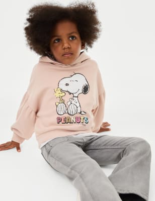 

Girls M&S Collection Cotton Rich Snoopy™ Hoodie (2-8 Yrs) - Pink, Pink