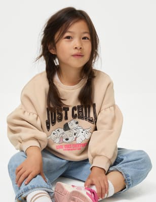 

M&S Collection Sudadera de algodón de 101 Dálmatas de Disney™ (2-8 años) - Neutral, Neutral