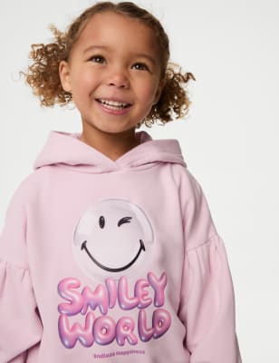 

Girls M&S Collection Cotton Rich Smiley World® Hoodie (2-16 Yrs) - Light Lilac, Light Lilac