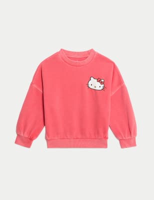 

M&S Collection Hello Kitty™ Sweatshirt mit hohem Baumwollanteil (2-16 J.) - Red Mix, Red Mix