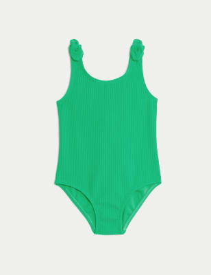 

Girls M&S Collection Crinkle Swimsuit (2-8 Yrs) - Green, Green