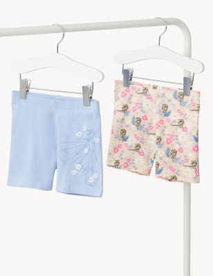 

Marks & Spencer 2pk Cotton Rich Frozen™ Cycling Shorts (GIRLS, BLUE, 3-4 Y)
