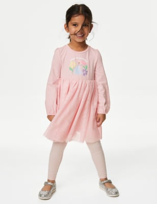 

Girls M&S Collection Disney Princess™ Keep on Growing Tulle Dress (2-8 Yrs) - Pink Mix, Pink Mix