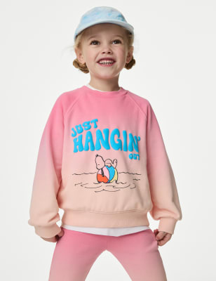 

M&S Collection Sweatshirt mit hohem Baumwollanteil und Snoopy™-Motiv (2-8 J.) - Pink, Pink