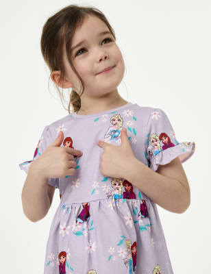 

M&S Collection Vestido 100% algodón de Frozen™ (2-8 años) - Lilac, Lilac