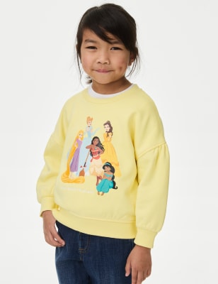

M&S Collection Disney Princess™-Sweatshirt mit hohem Baumwollanteil (2-8 J.) - Yellow, Yellow