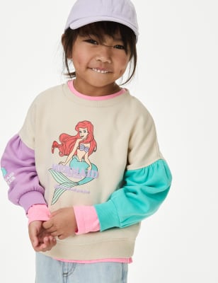 

M&S Collection Sweatshirt mit hohem Baumwollanteil und The Little Mermaid™-Motiv (2-8 J.) - Multi, Multi