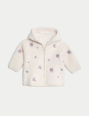 

Girls M&S Collection Borg Floral Jacket (0-3 Yrs) - Cream Mix, Cream Mix