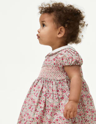 

Girls M&S Collection Pure Cotton Ditsy Floral Dress (0-3 Yrs) - Pink Mix, Pink Mix