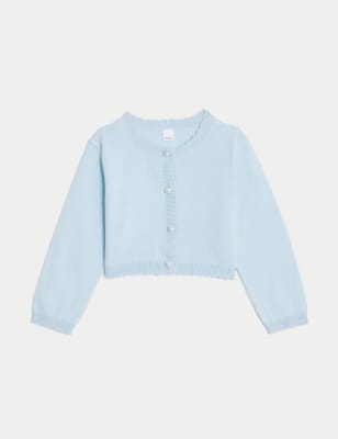 

Girls M&S Collection Knitted Cardigan (0-3 Yrs) - Light Blue, Light Blue