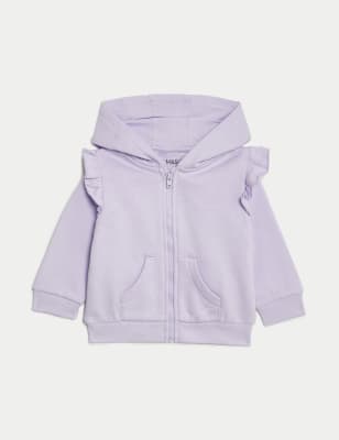 

Girls M&S Collection Cotton Rich Hoodie (0-3 Yrs) - Light Lilac, Light Lilac