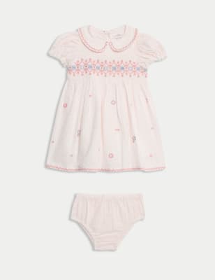 

Girls M&S Collection 2pc Pure Cotton Embroidered Outfit (0-6 Yrs) - Pink Mix, Pink Mix