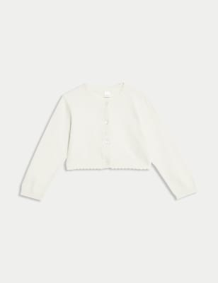 

Girls M&S Collection Knitted Cardigan (0-3 Yrs) - Ivory, Ivory