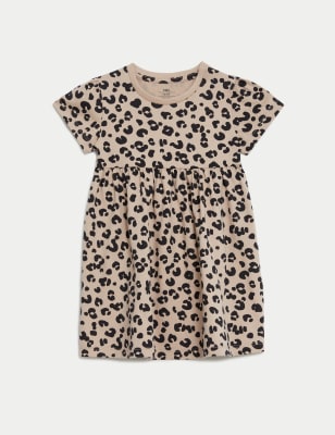 

Girls M&S Collection Pure Cotton Animal Print Dress (0-3 Yrs) - Brown Mix, Brown Mix
