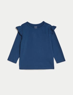 

Girls M&S Collection Pure Cotton Top (0-3 Yrs) - Navy, Navy