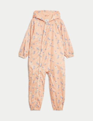 

Girls M&S Collection Ditsy Floral Hooded Puddlesuit (3-5 Yrs) - Pink Mix, Pink Mix