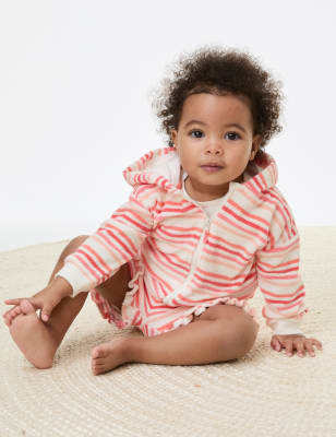 

M&S Collection Conjunto de 2 piezas de algodón de rayas (0-3 años) - Multi, Multi