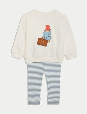 

Girls M&S Collection 2pc Cotton Rich Paddington™ Sweatshirt Outfit (0-36 Mths), Ecru Mix