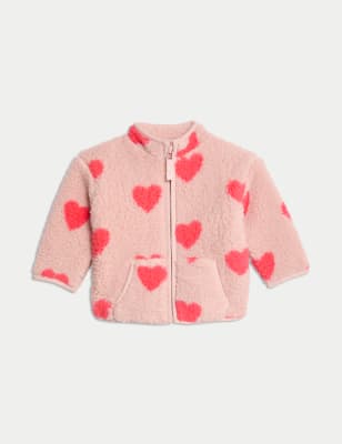 

Girls M&S Collection Borg Heart Jacket (0-3 Yrs) - Pink Mix, Pink Mix