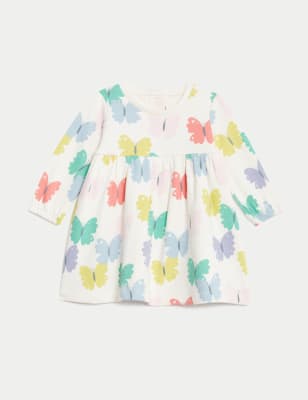 

Girls M&S Collection Cotton Rich Butterfly Sweatshirt Dress (0-3 Yrs) - Cream Mix, Cream Mix