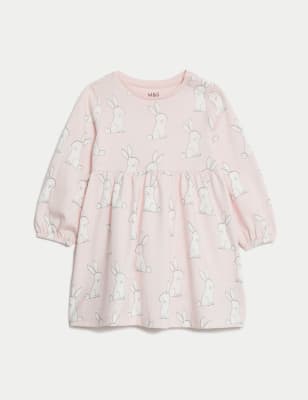 

Girls M&S Collection Pure Cotton Bunny Dress (0-3 Yrs) - Pale Blush, Pale Blush