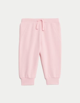 

Girls M&S Collection Cotton Rich Joggers (0-3 Yrs) - Pink, Pink