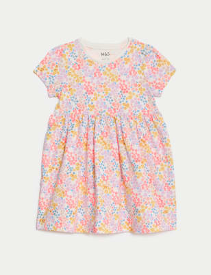 

Girls M&S Collection Pure Cotton Ditsy Floral Dress (0-3 Yrs) - Multi, Multi