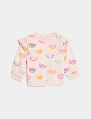 

M&S Collection Sudadera de algodón (0-3 años) - Pale Pink, Pale Pink