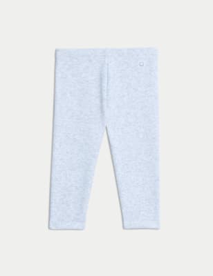 

Girls M&S Collection Cotton Blend Fleece Lined Cosy Leggings (0 Mths-6 Yrs) - Grey Marl, Grey Marl