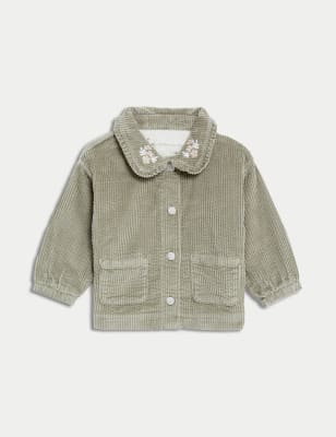 

Girls M&S Collection Pure Cotton Floral Embroidered Jacket (0-3 Yrs) - Khaki, Khaki