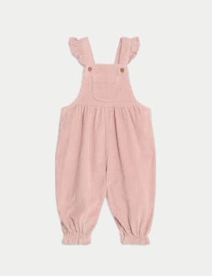 

Girls M&S Collection Cord Dungarees (0-3 Yrs) - Pink, Pink