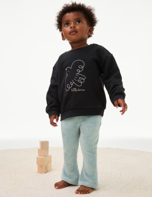 

M&S Collection Conjunto de 2 piezas de algodón estampado con pajaritos (0-3 años) - Charcoal, Charcoal