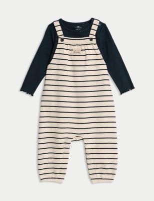 

Girls M&S Collection 2pc Cotton Rich Top & Bottom Outfit (0-3 Yrs) - Calico Mix, Calico Mix