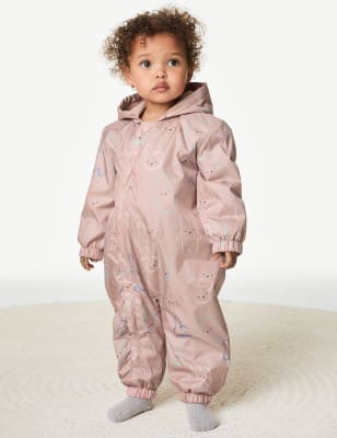 

Girls M&S Collection Bunny Stormwear Puddlesuit (0-5 Yrs) - Pink Mix, Pink Mix