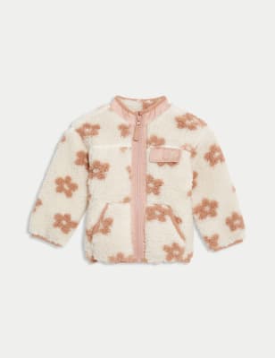 

Girls M&S Collection Floral Borg Jacket (0-3 Yrs) - Oatmeal Mix, Oatmeal Mix