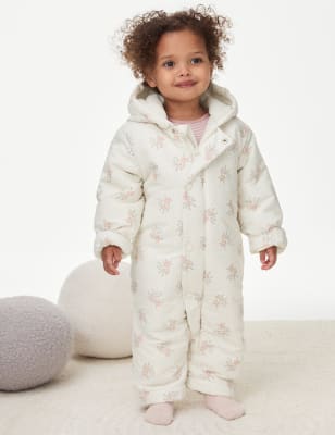 

Girls M&S Collection Ditsy Floral Snowsuit (0-3 Yrs) - Cream Mix, Cream Mix