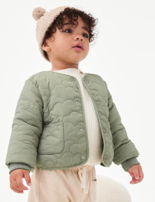 

Girls M&S Collection Quilted Puffy Jacket (0-8 Yrs) - Khaki, Khaki