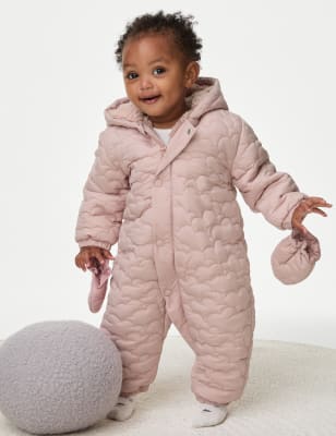 

Girls M&S Collection Padded Snowsuit (0-3 Yrs) - Pink, Pink