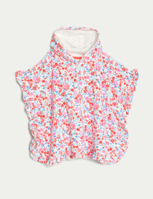 

Girls M&S Collection Floral Towelling Poncho (0-3 Yrs) - Multi, Multi