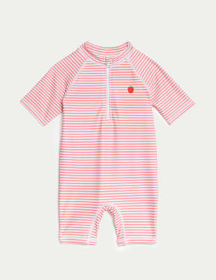 

Girls M&S Collection Striped Zip Swimsuit (0-3 Yrs) - Pink Mix, Pink Mix