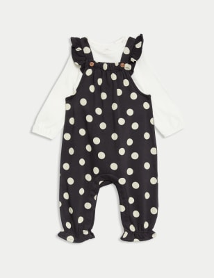 

Girls M&S Collection 2pc Cotton Rich Spot Outfit (0-3 Yrs) - Charcoal Mix, Charcoal Mix