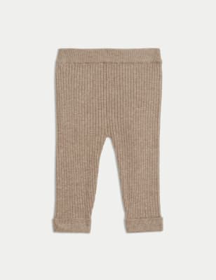 

Girls M&S Collection Knitted Leggings (0-3 Yrs) - Brown, Brown