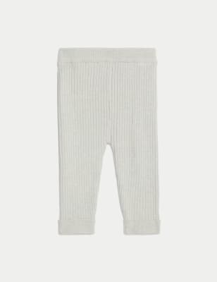 

Girls M&S Collection Knitted Leggings (0-3 Yrs) - Grey Marl, Grey Marl