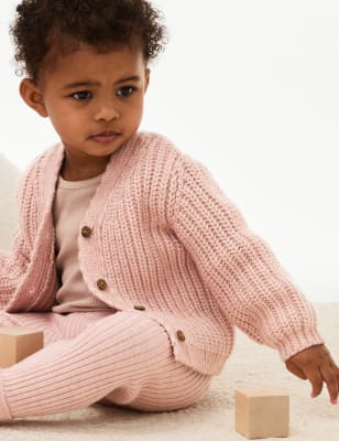 

Girls M&S Collection Knitted Cardigan (0-3 Yrs) - Pink, Pink