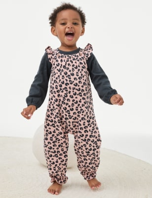 

Girls M&S Collection 2pc Cotton Rich Leopard Print Outfit (0-3 Yrs) - Pink Mix, Pink Mix