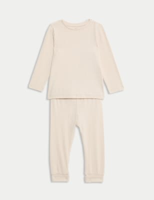 

Girls M&S Collection 2pc Cotton Rich Outfit (0-3 Yrs) - Oatmeal, Oatmeal