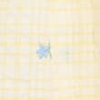 Pure Cotton Gingham Floral Dress with Bows (0-5 Yrs), YELLOW, swatch