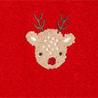 Reindeer Knitted Jumper (0-3 Yrs), RED, swatch
